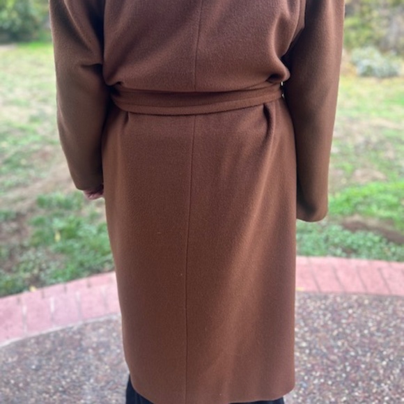 Regency Pure Cashmere Coat with  large shoulder pads - Picture 13 of 13